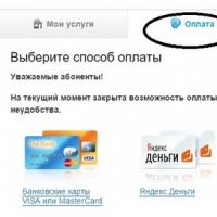 „Ígért fizetés” az interneten a Rostelecomban: szolgáltatási feltételek